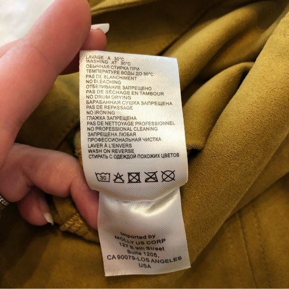 MOLLY BRACKEN faux suede belted skirt. Size S. - Picture 9 of 11